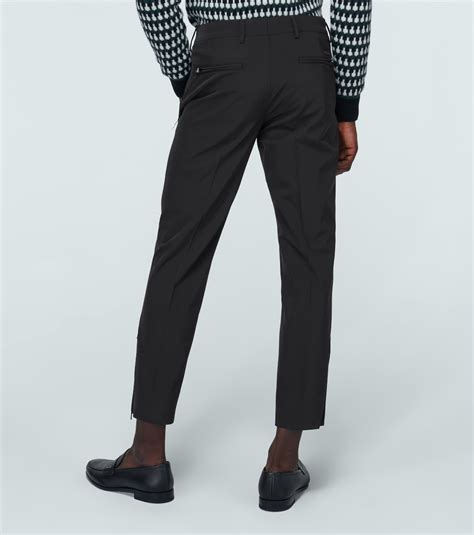 prada techno stretch|Techno Stretch formal pants in black .